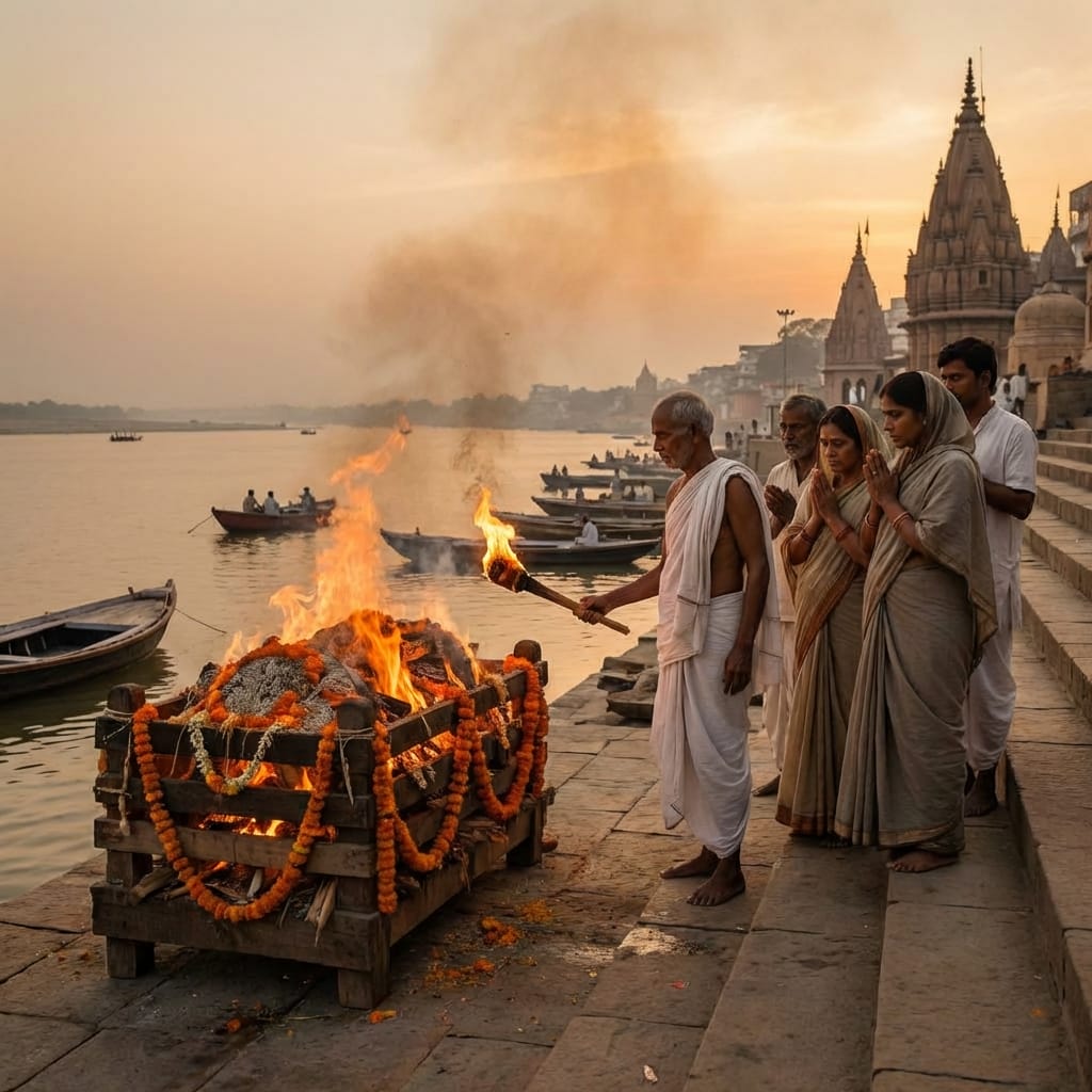 Antyeshti Sanskar - Hindu funeral last rites cremation ceremony final rites