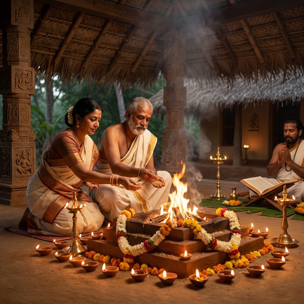 Garbhadhana Sanskar - Hindu conception blessing ceremony pregnancy planning ritual