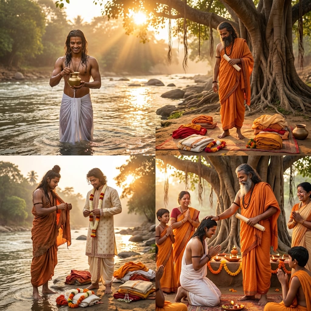 Samavartana Sanskar - Graduation ceremony convocation returning from Gurukul